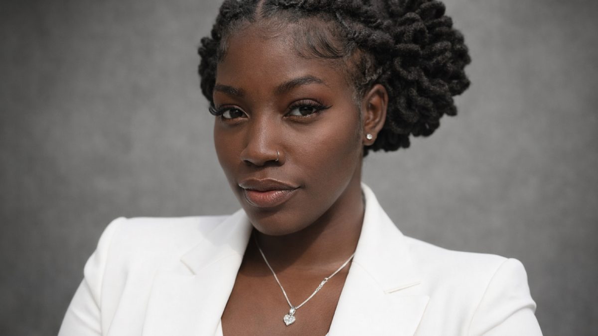 Melissa White, CEO and Stylist of The Rheo Experience, in a white blazer